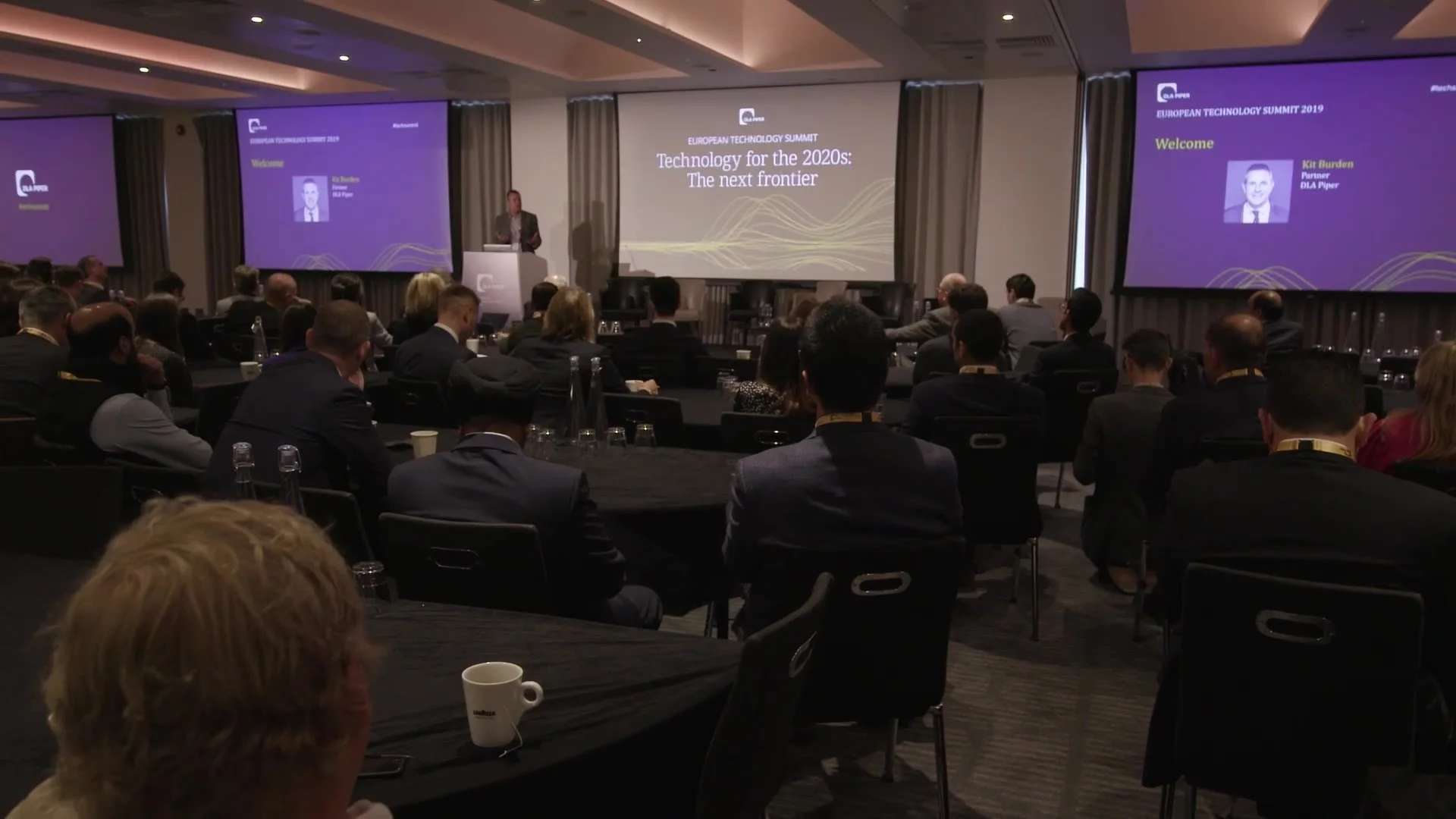 A packed plenary session