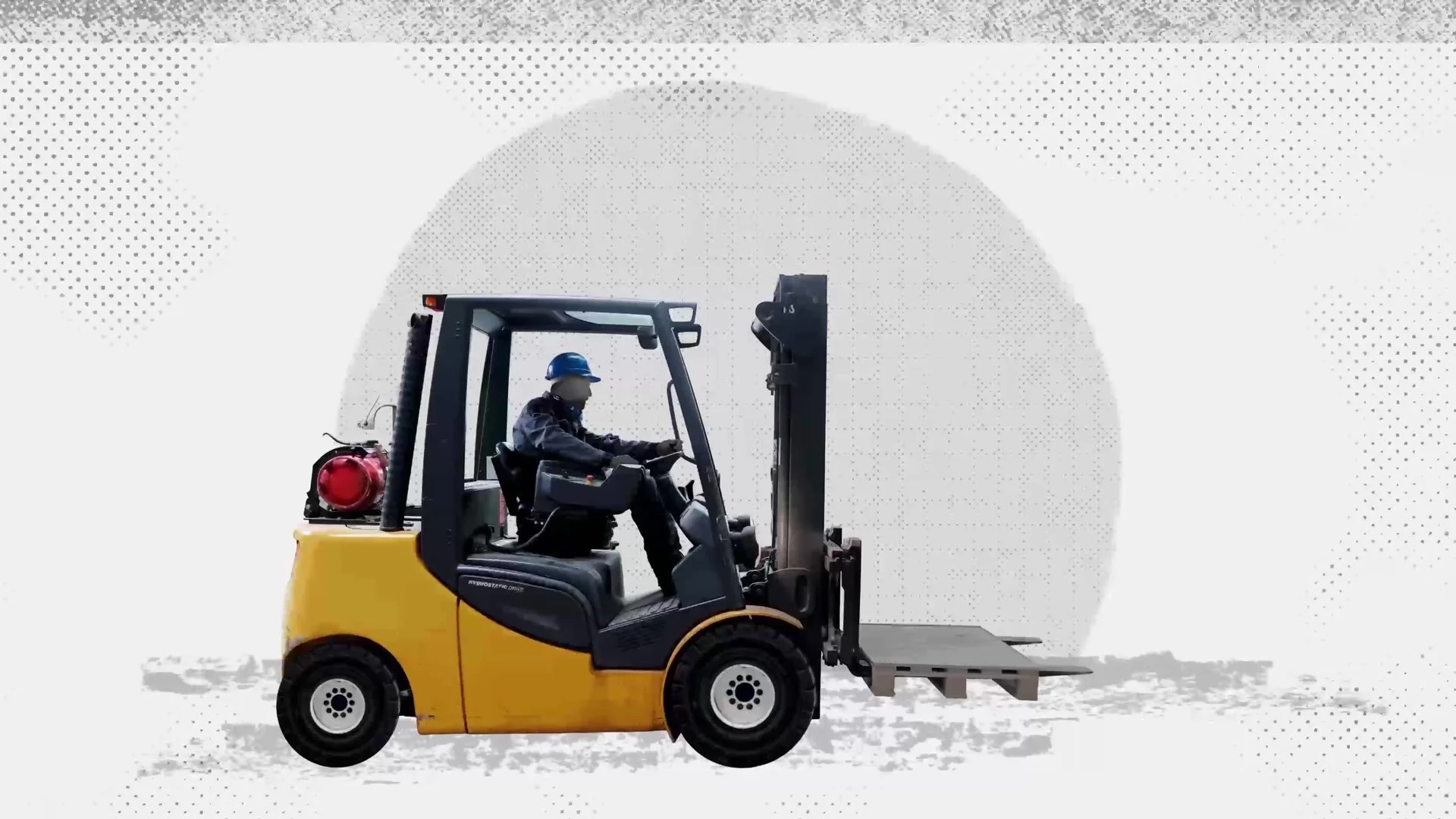Forklift truck operating in the Sulzer workshop
