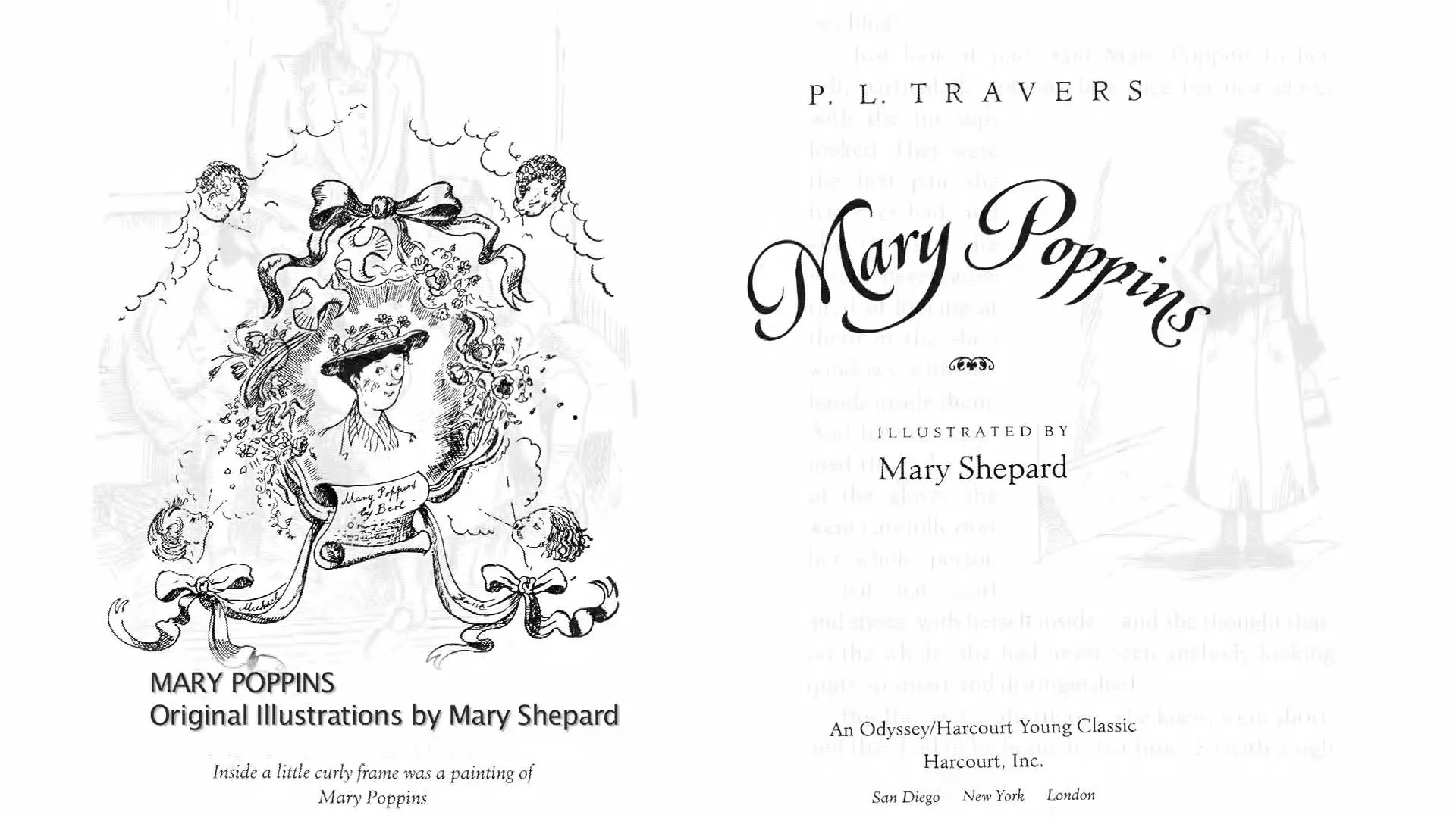 P.L. Travers’ Mary Poppins with Mary Shepard’s illustrations