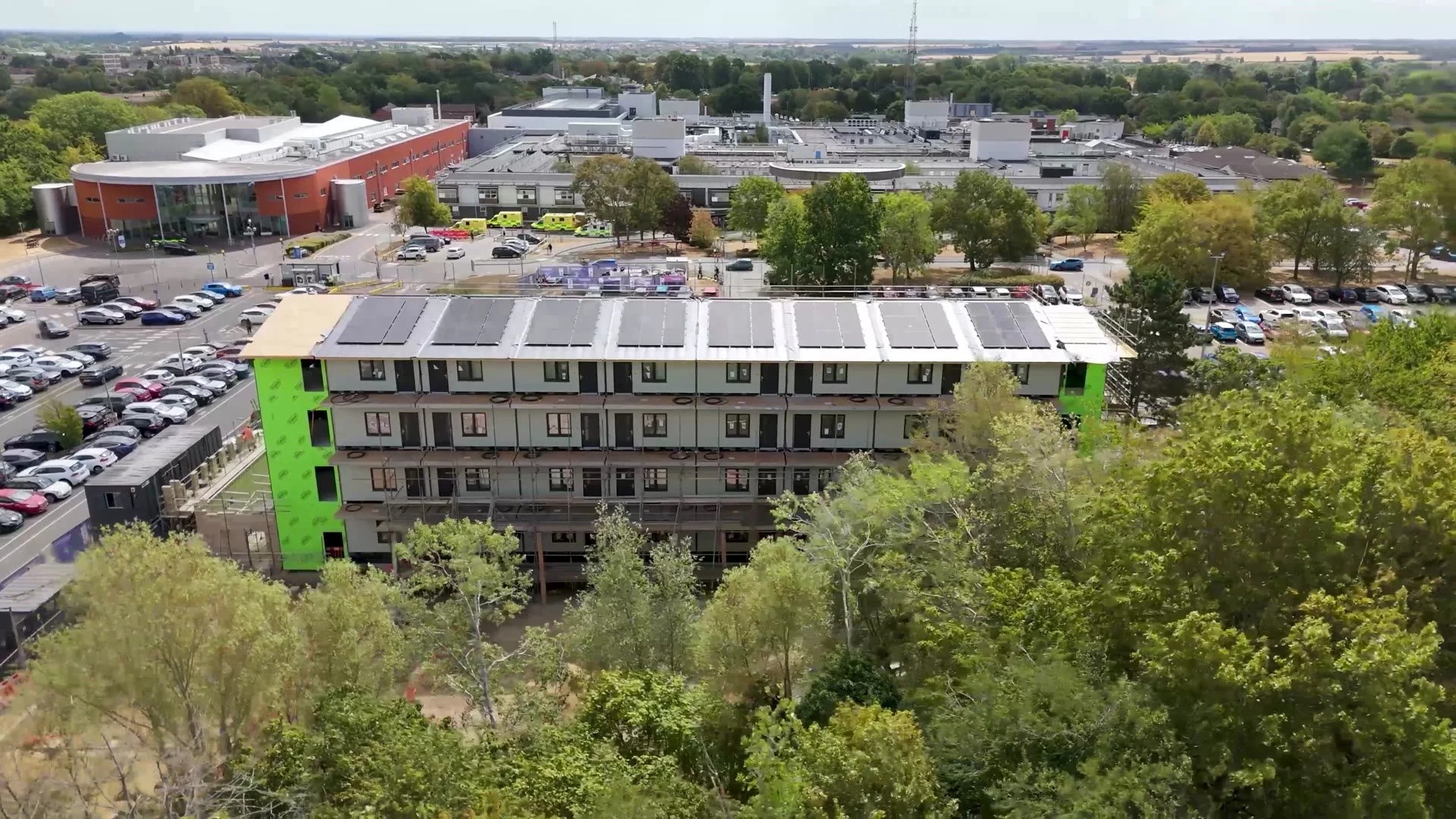 Willow House from the air