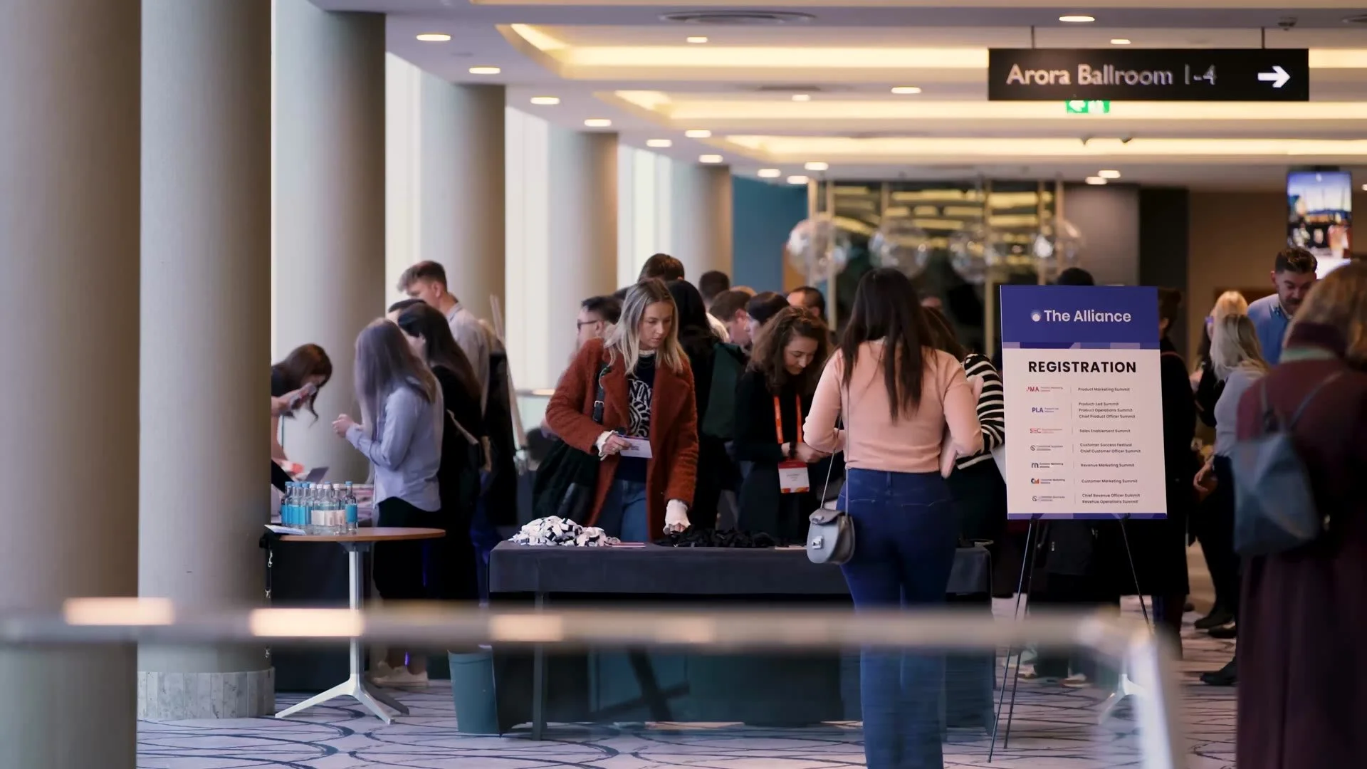 Delegates at registration