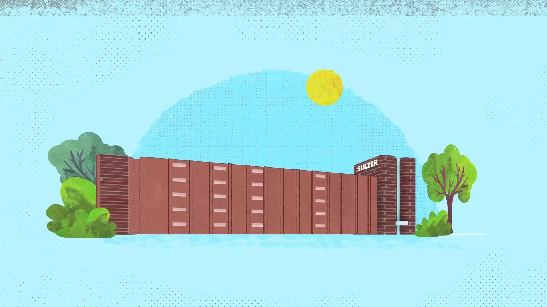 Sulzer site safety induction animation: the Leeds site exterior