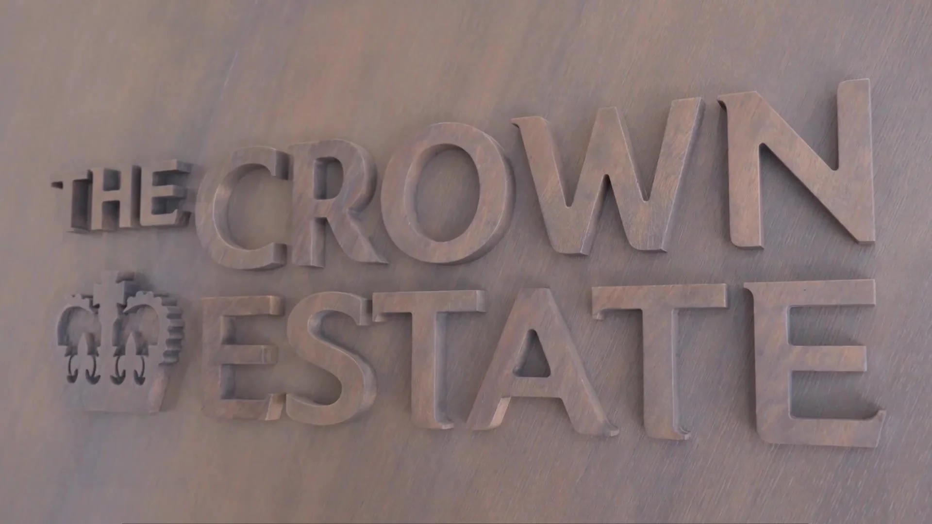 The Crown Estate name carved in stone