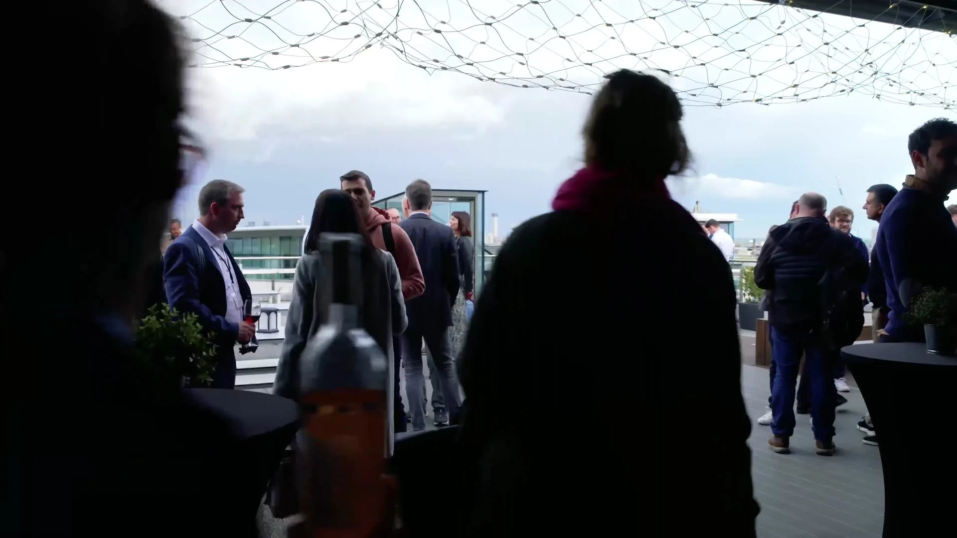 The rooftop reception