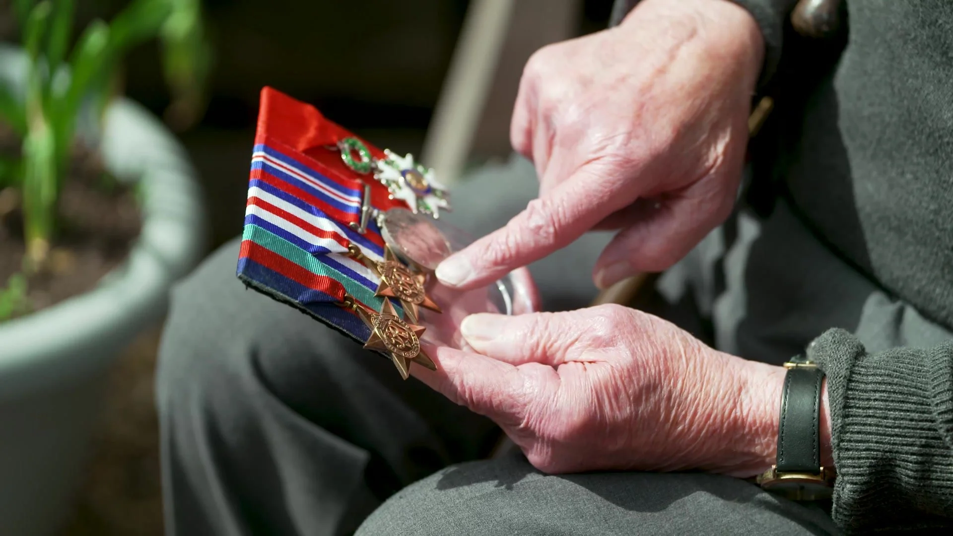 A veteran’s Second World War medals