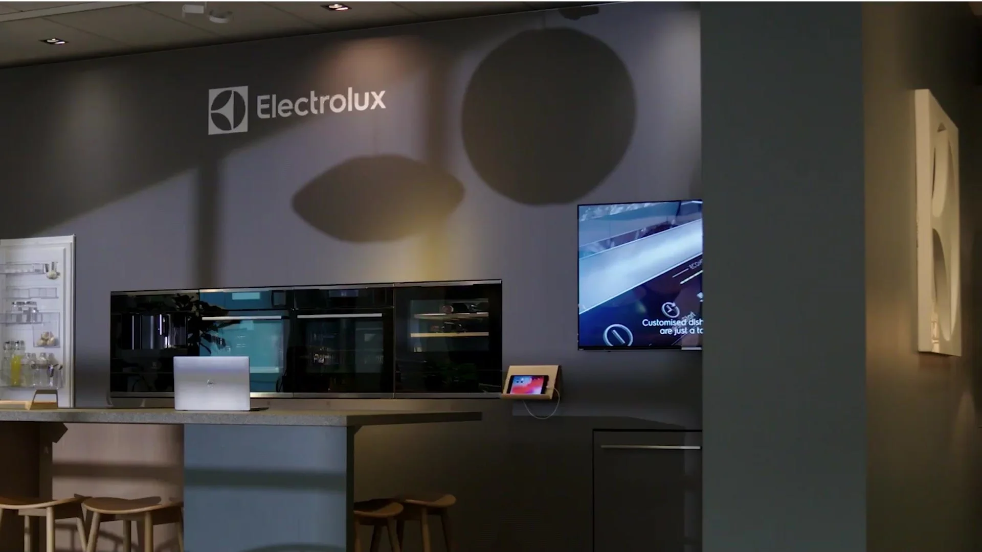 Electrolux experience centre with kitchen appliances on display