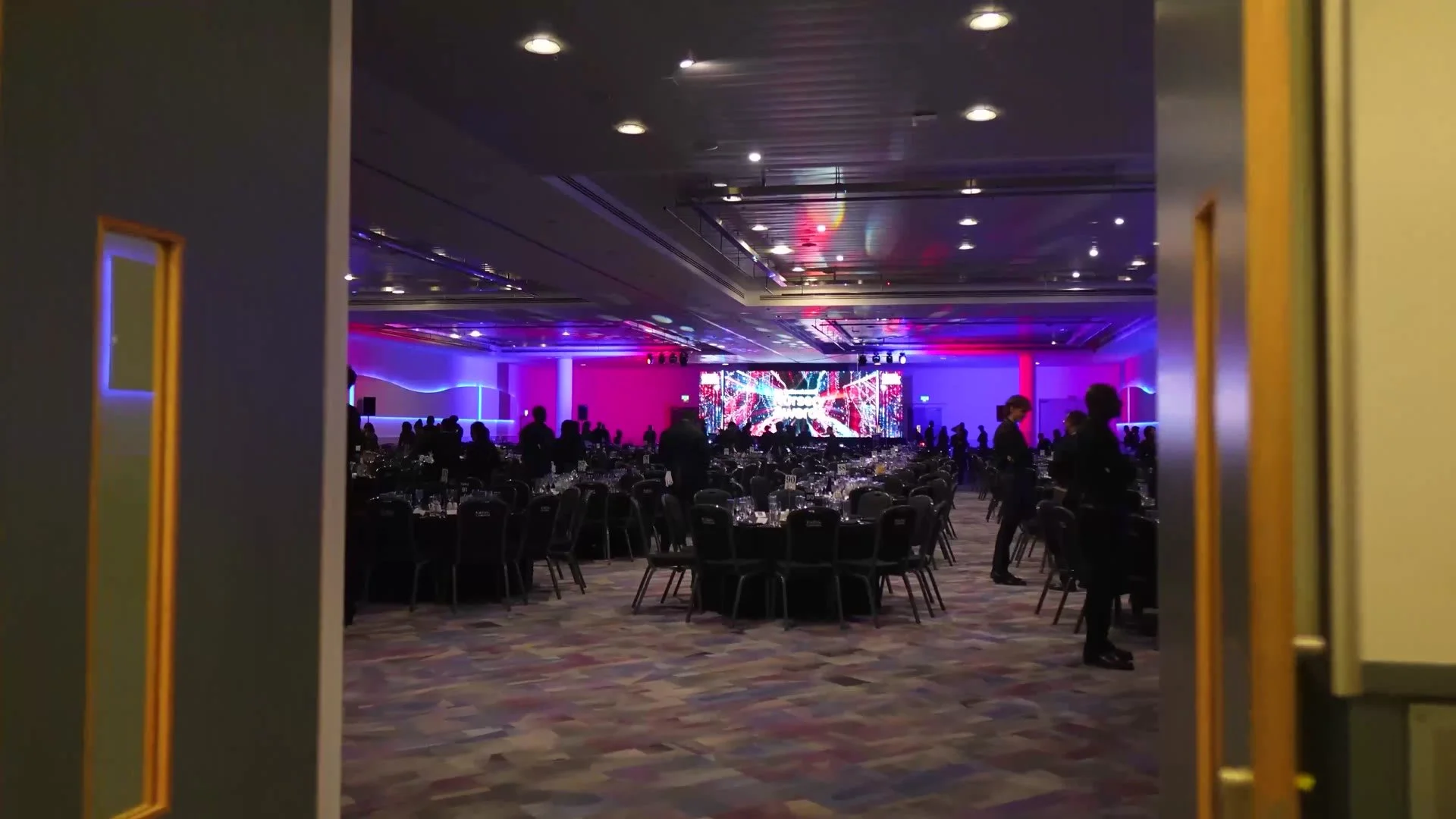 The ballroom before the ceremony