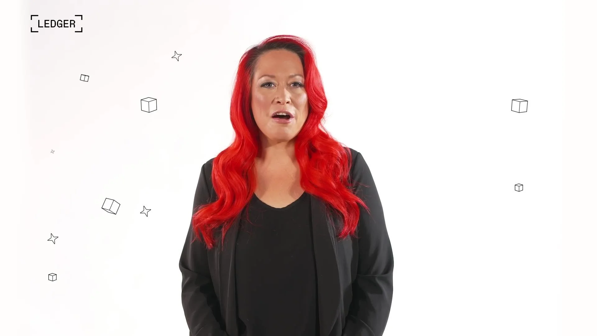 Presenter Lianna Brinded in the studio
