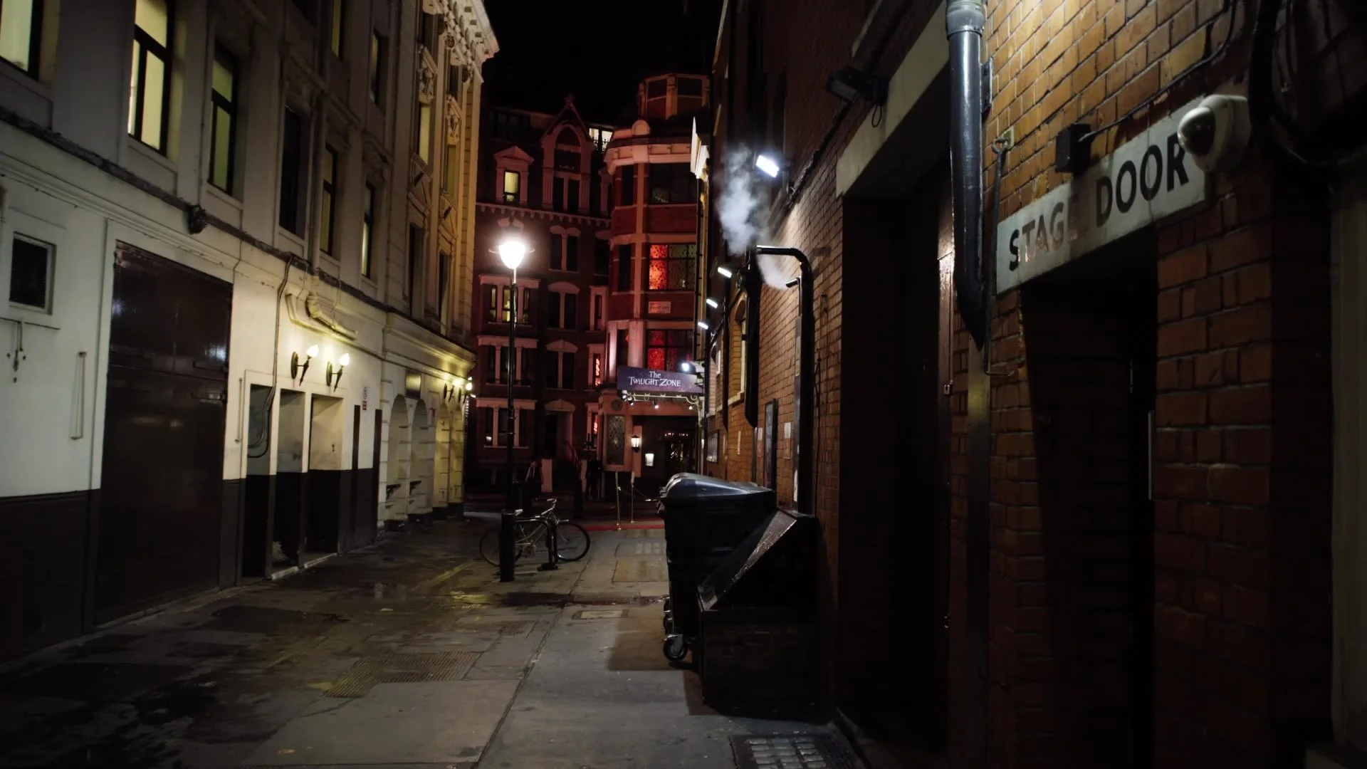The alley by the stage door