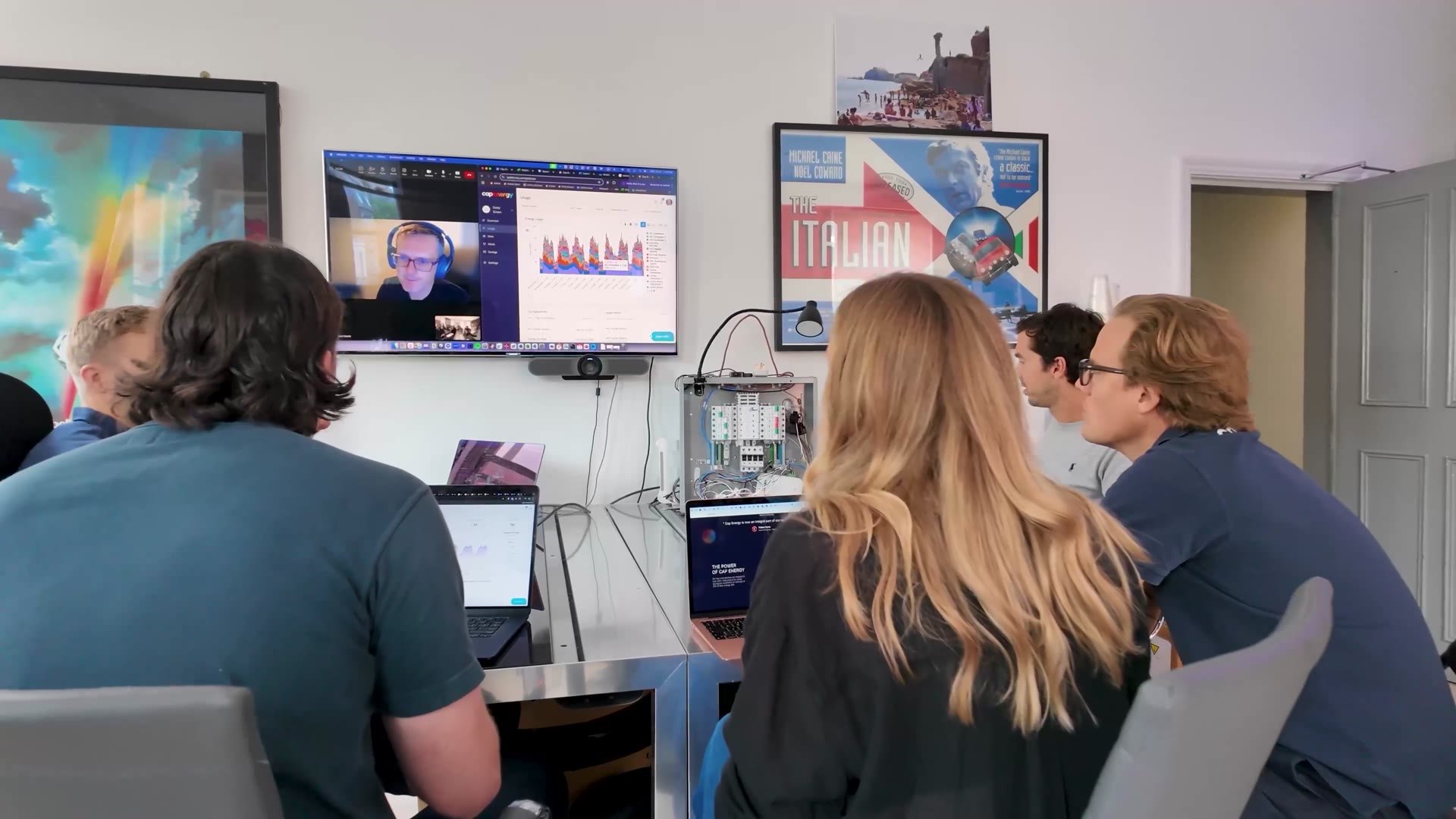 Cap Energy team on a client onboarding call