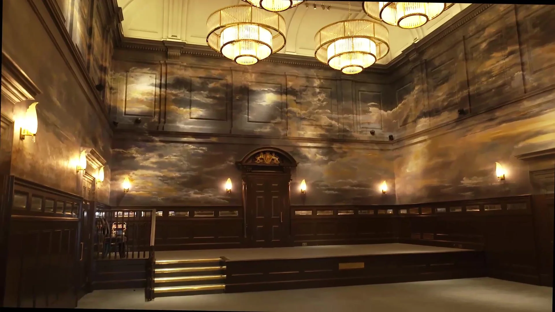 The ballroom in the former courtroom