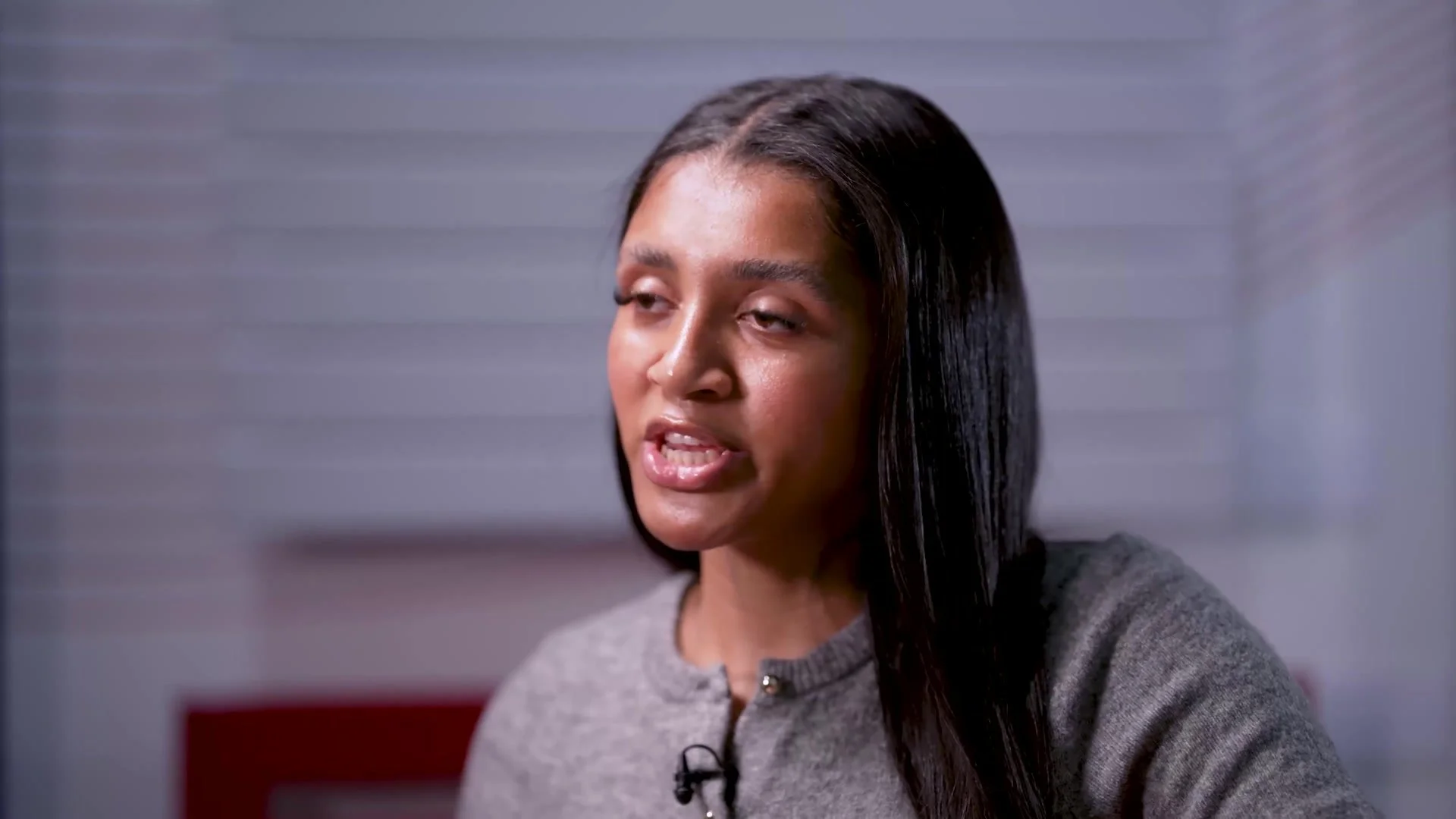 A team member in interview