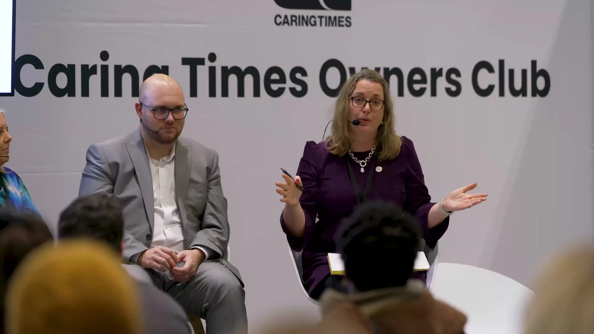 A seminar on the show floor