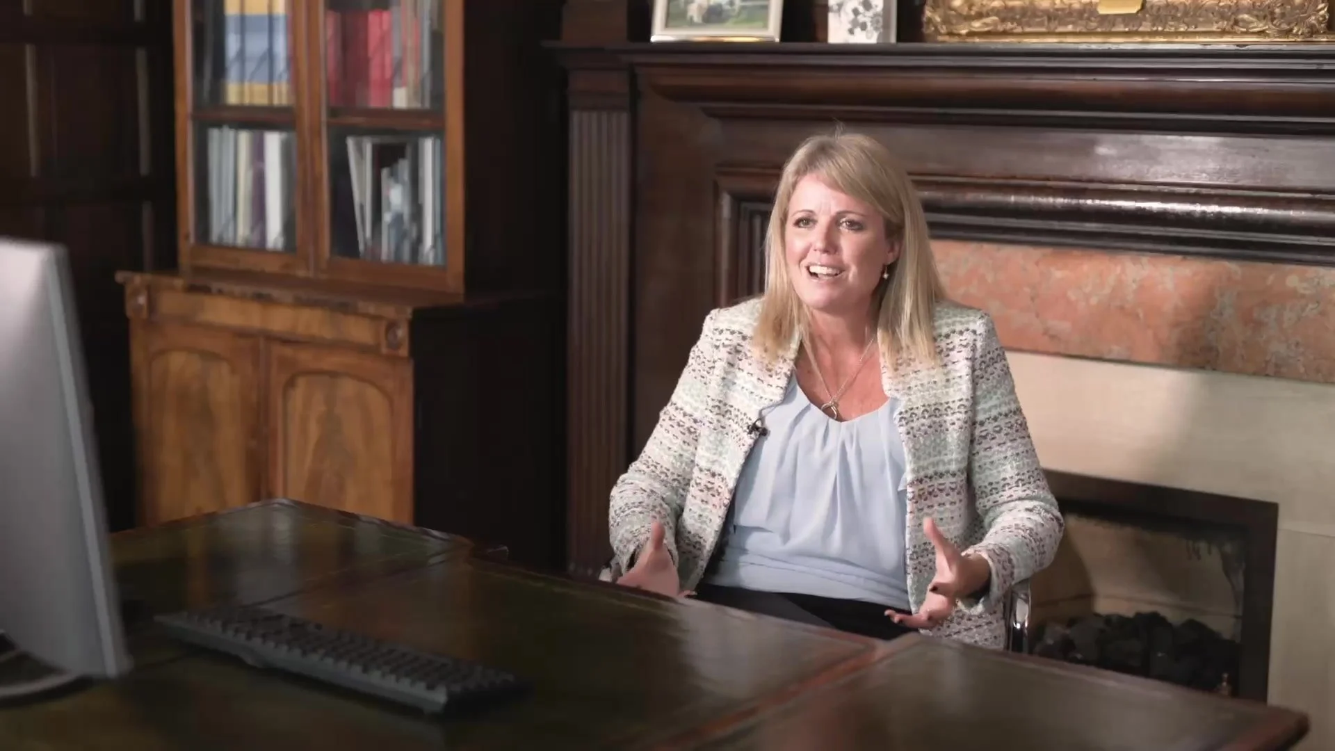 Nina Kingsmill Moore, Headmistress, in interview