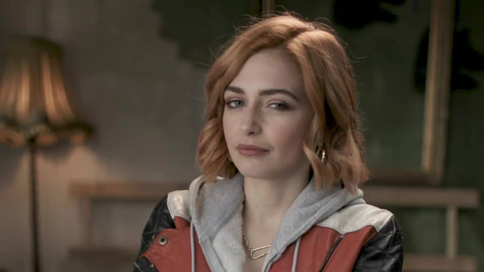 Red-haired character in a varsity jacket, from a Sky Cinema pre-roll