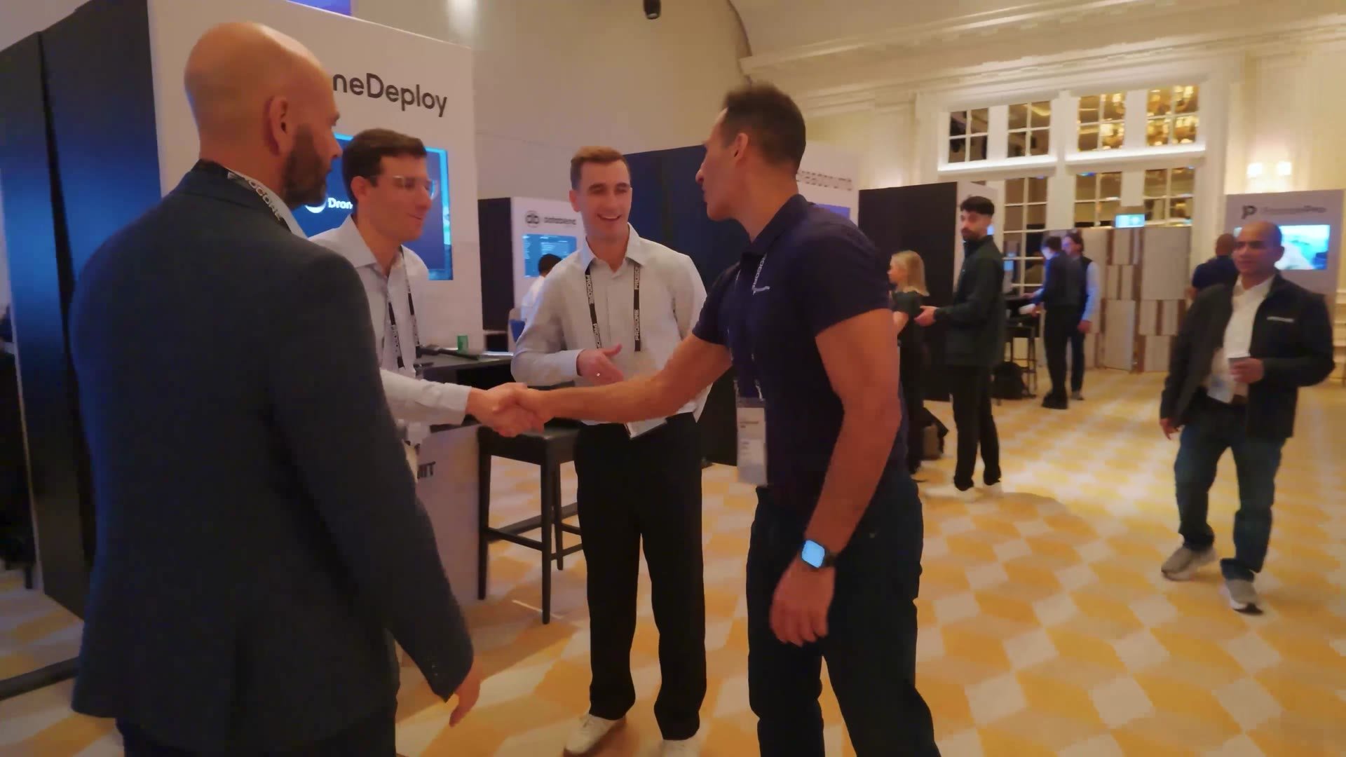 Delegates in the expo