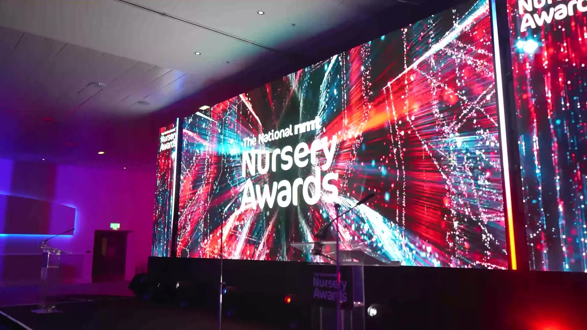 The awards on the big screen