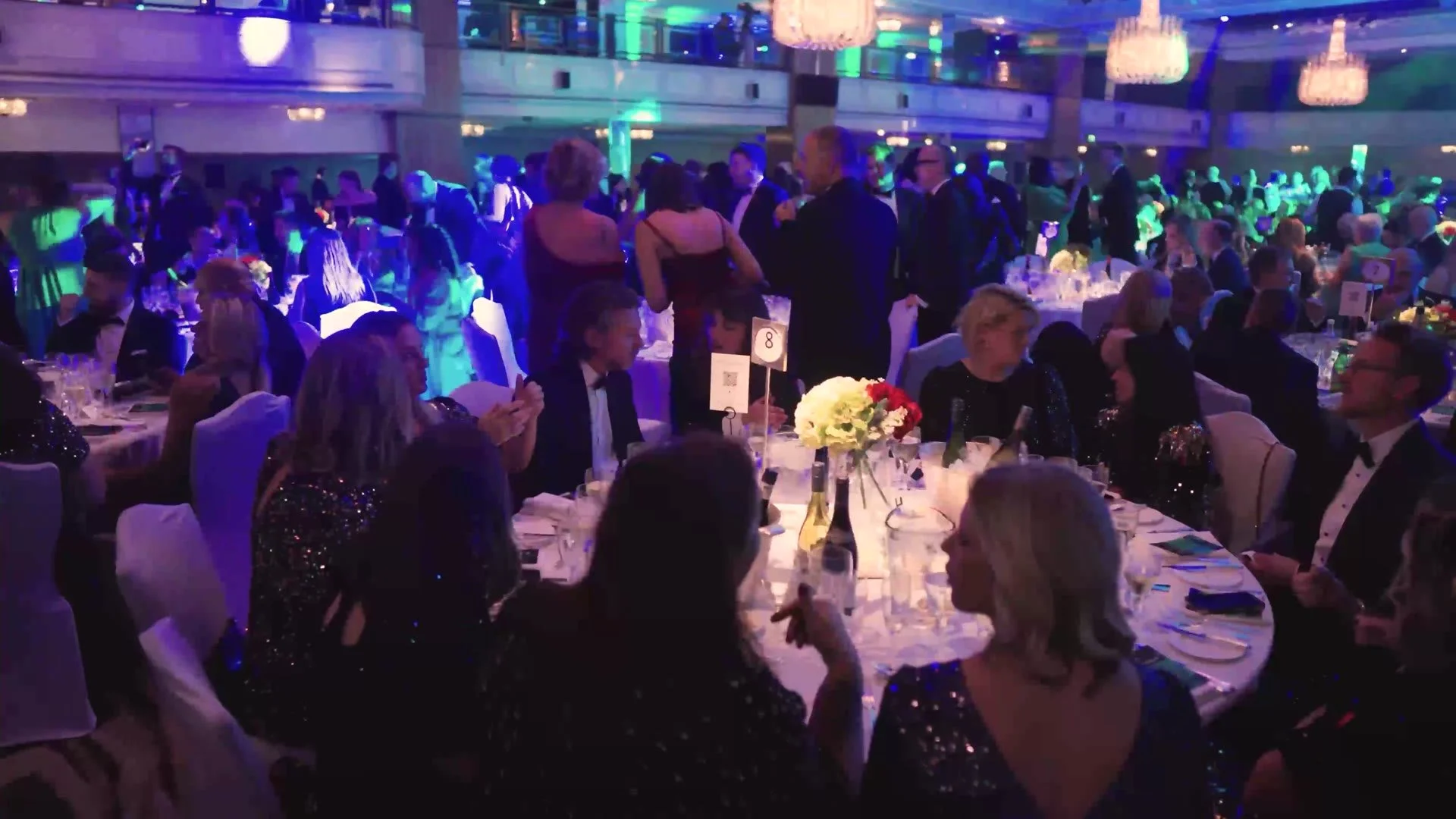 Guests at their tables