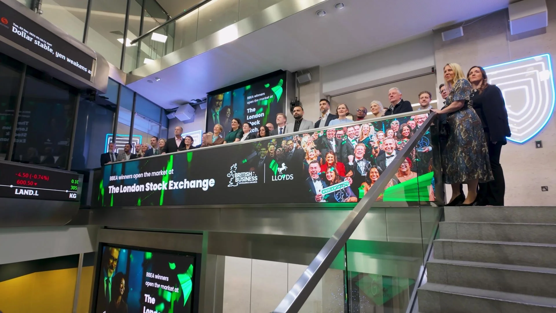 Winners on the balcony