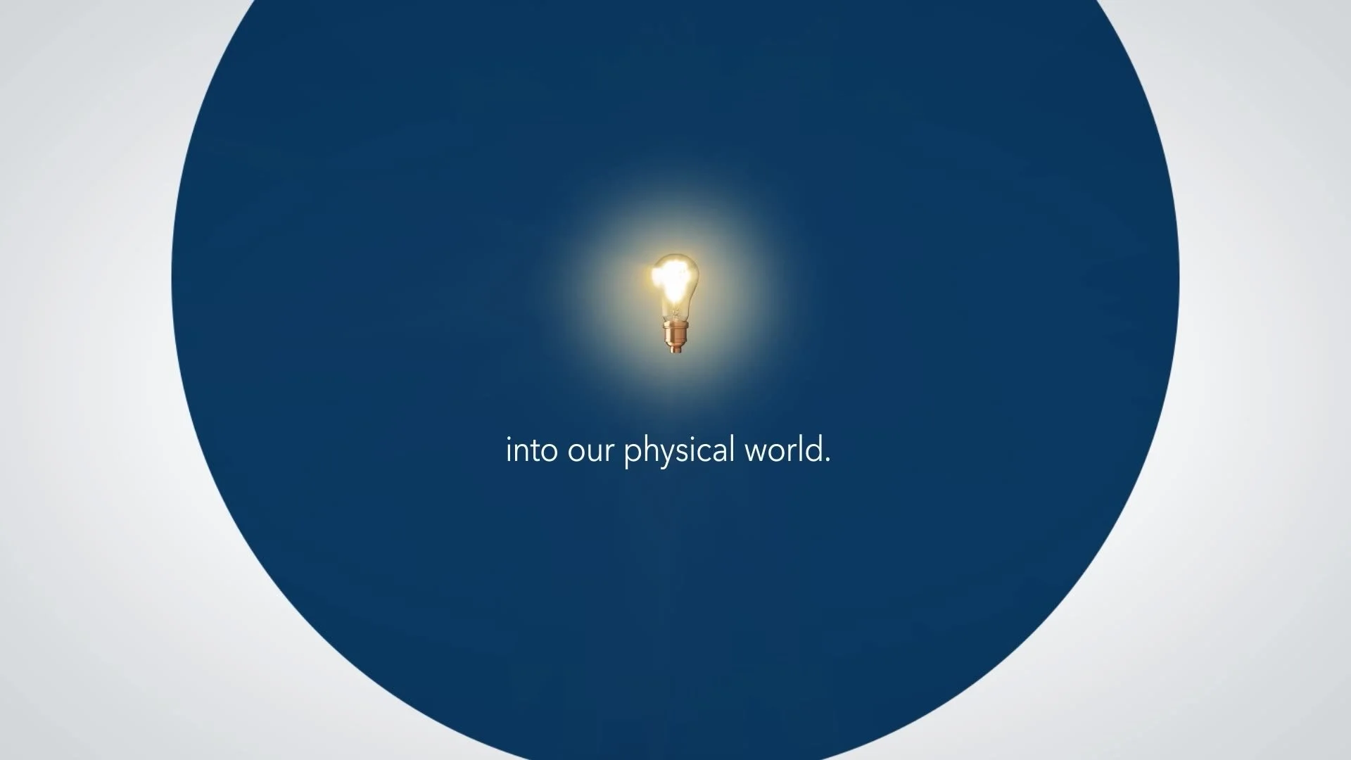 Glowing lightbulb, from the BECK Interiors brand animation