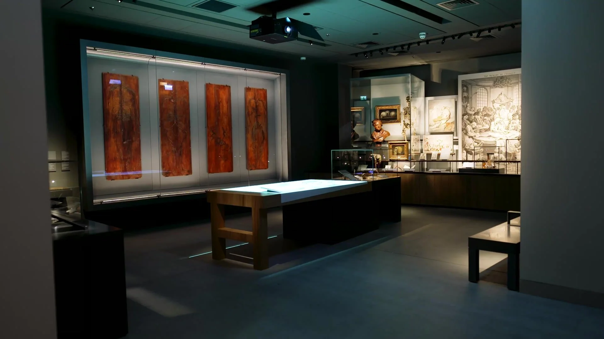 The first gallery space