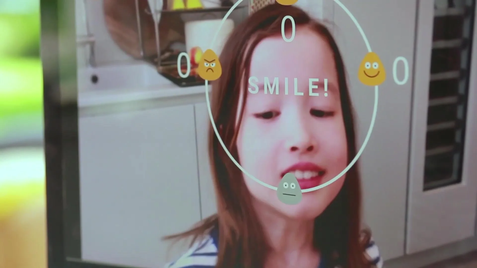 A game that reacts to a smile
