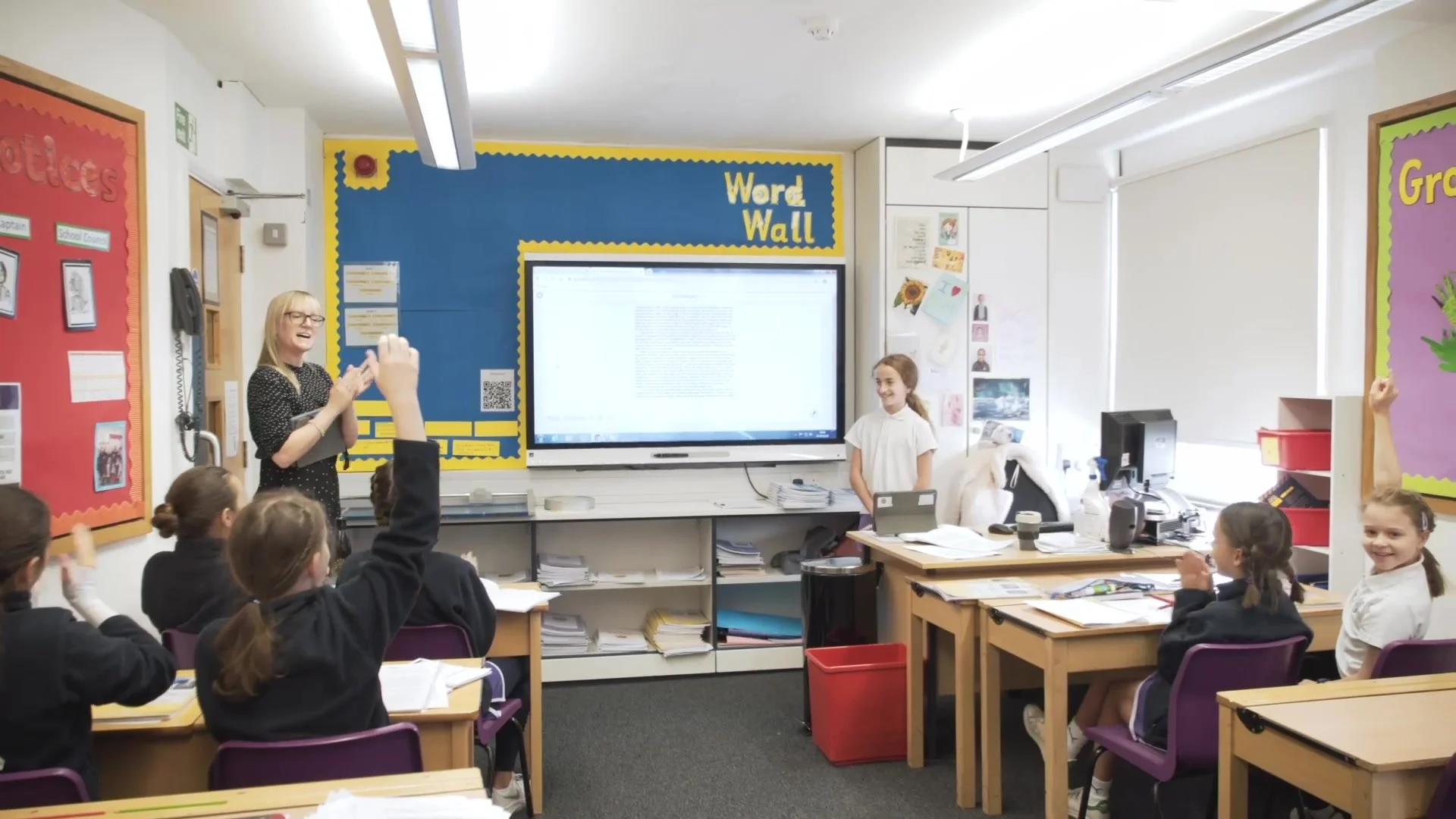 A lesson in a Glendower classroom