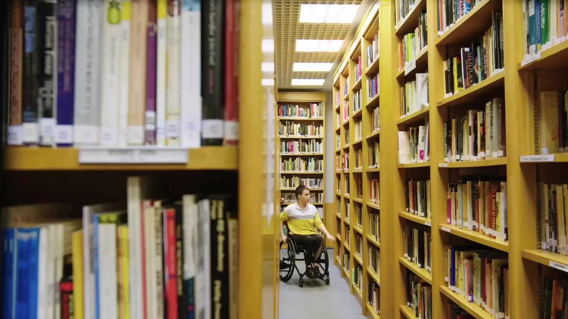 Students in the RADA library