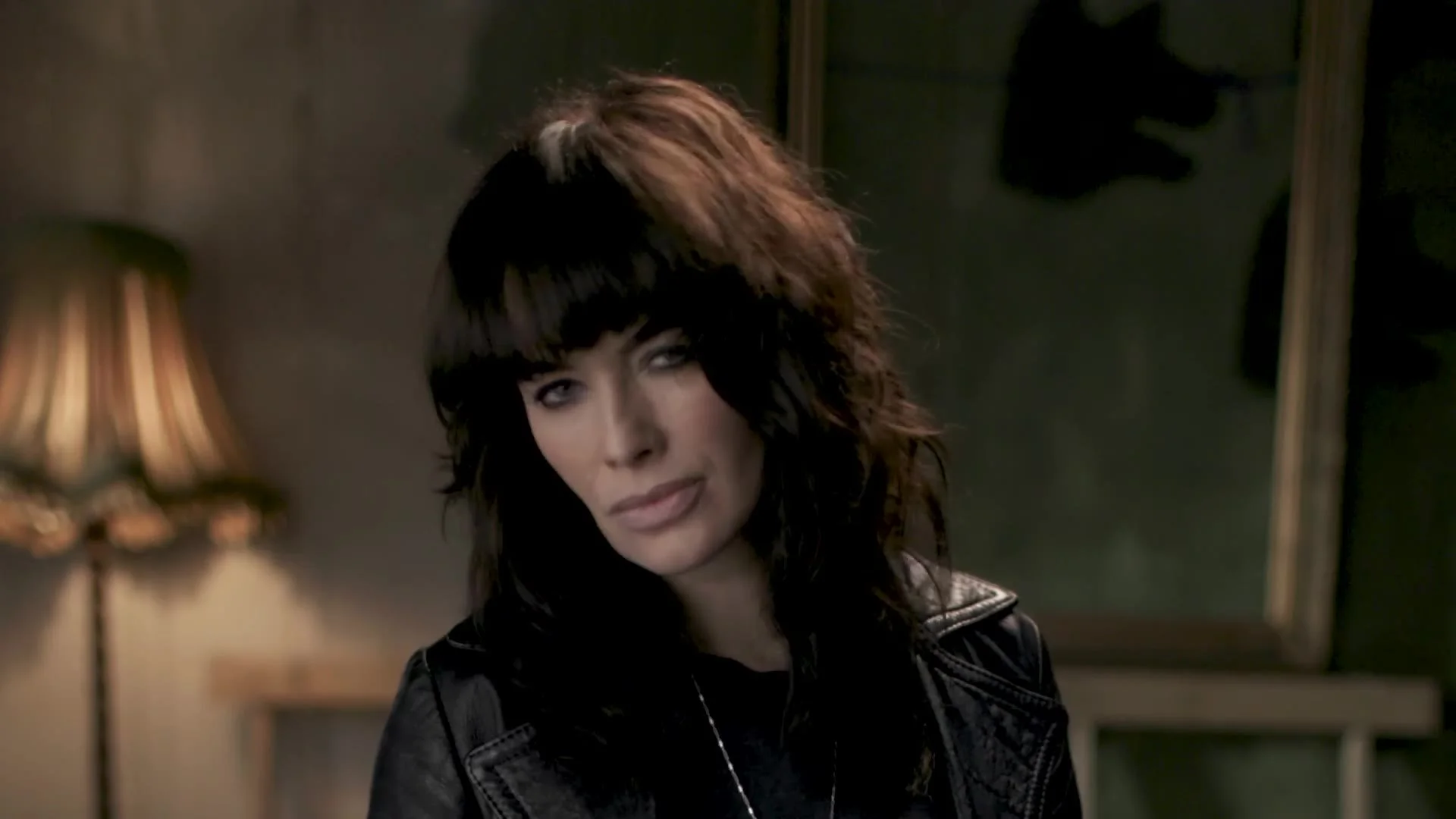 Dark-haired character in a leather jacket, from a Sky Cinema pre-roll