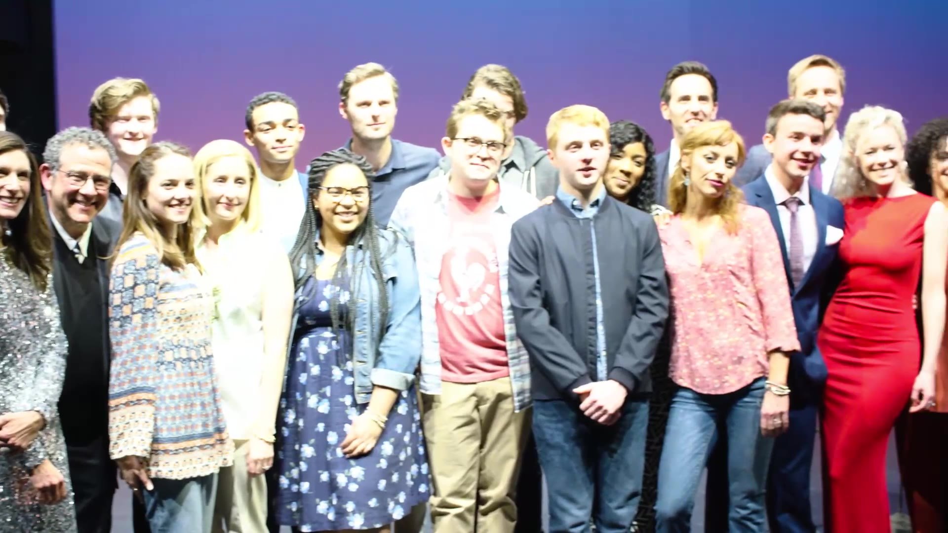 The company at the curtain call