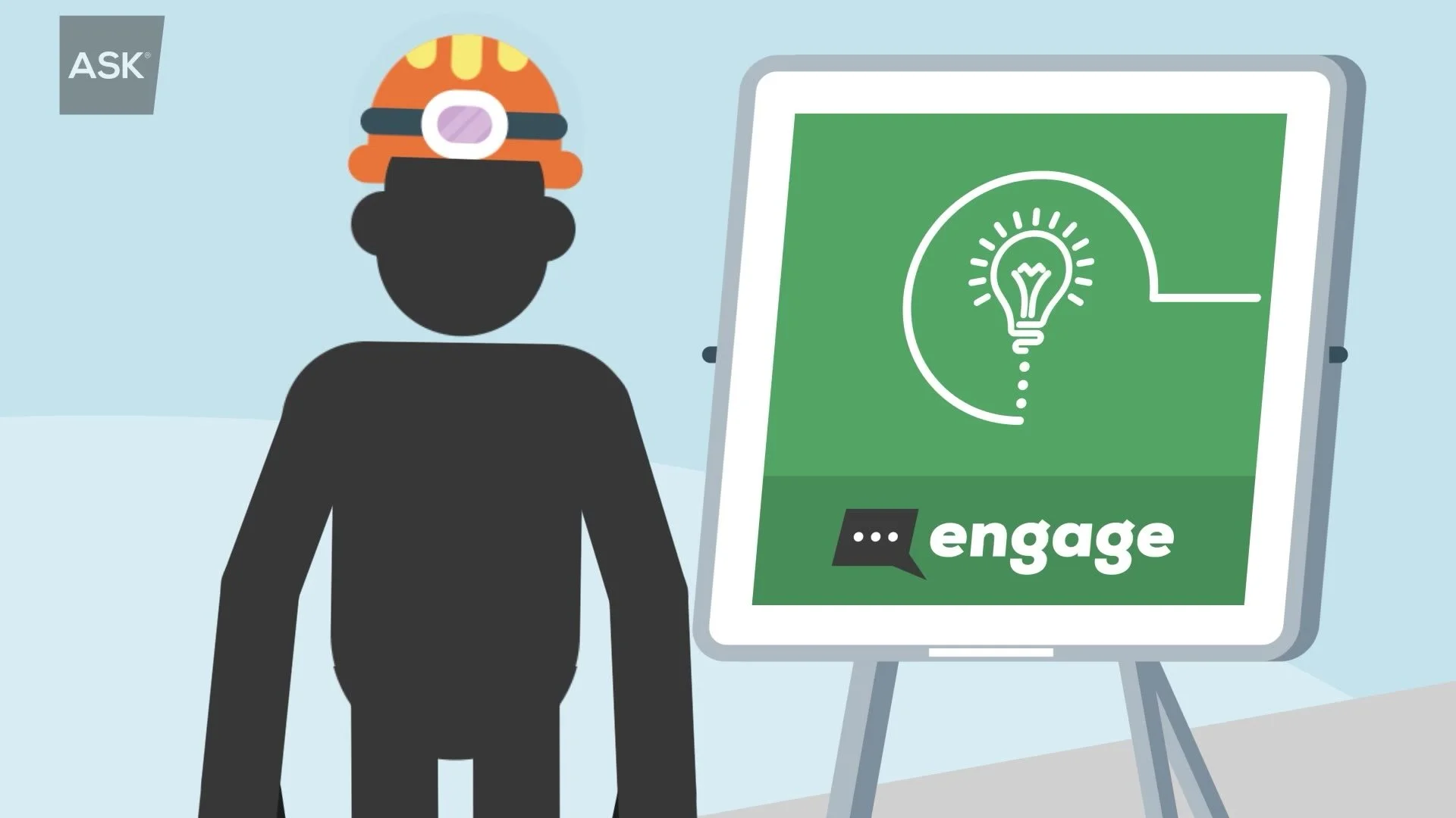 Facilitator presenting the Engage step