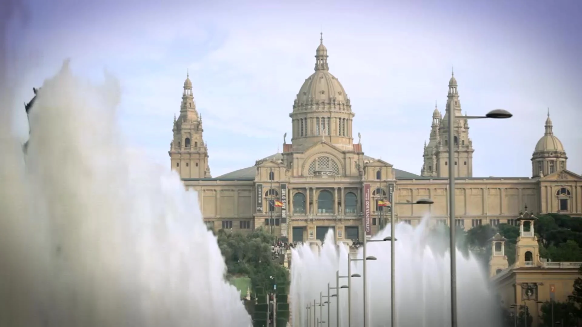 The Montjuïc fountains in Barcelona