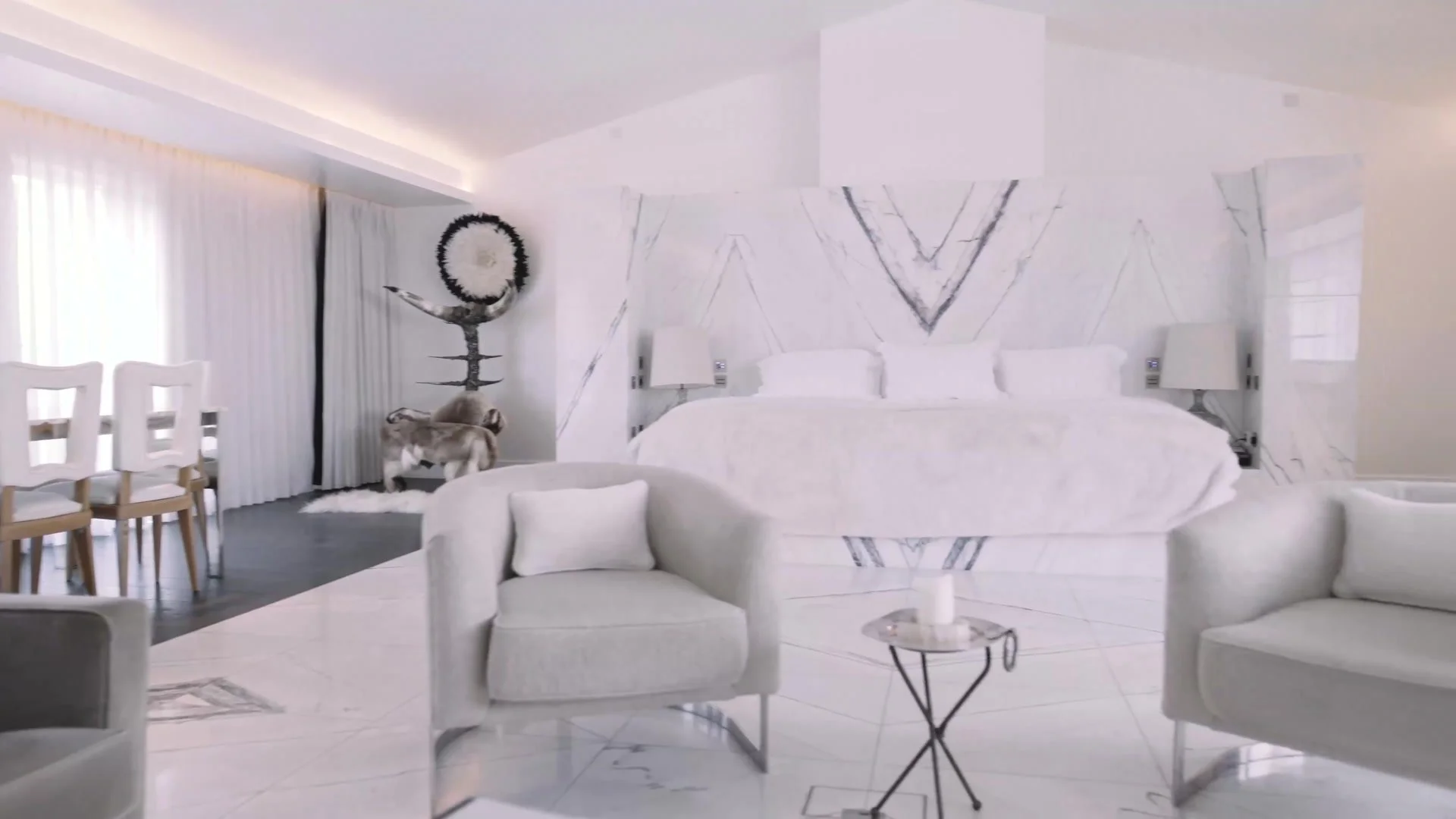A white suite
