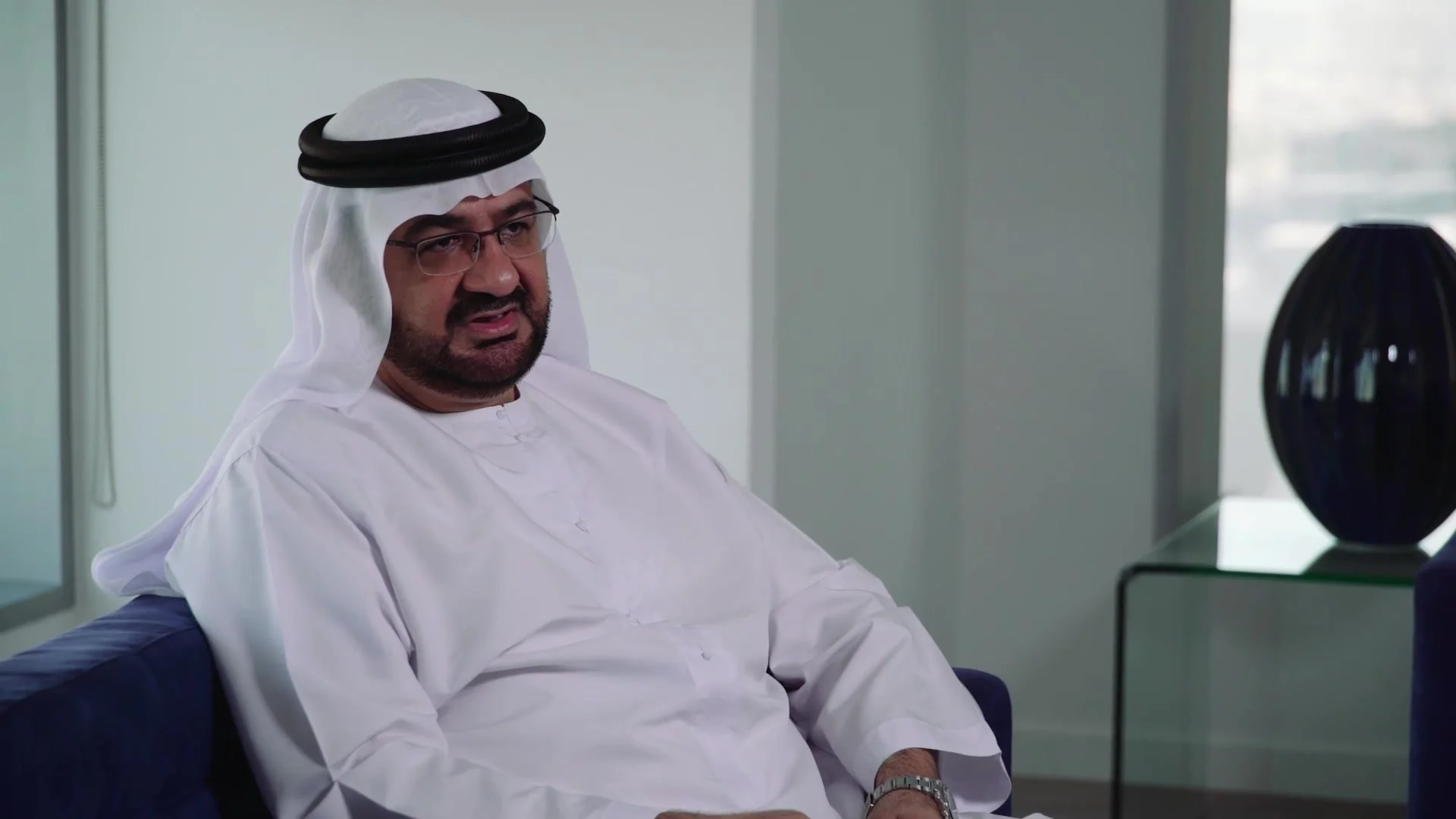 A client in interview