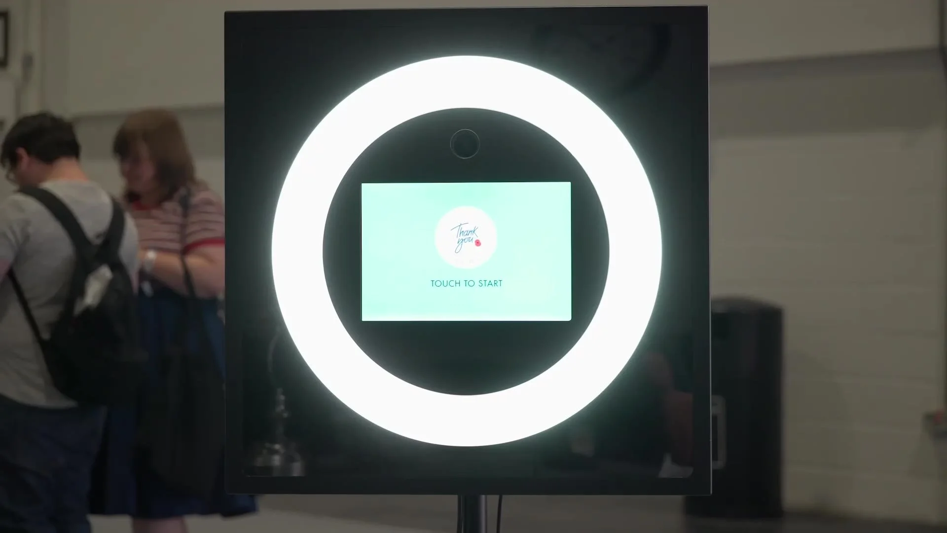 The ring-light recording booth