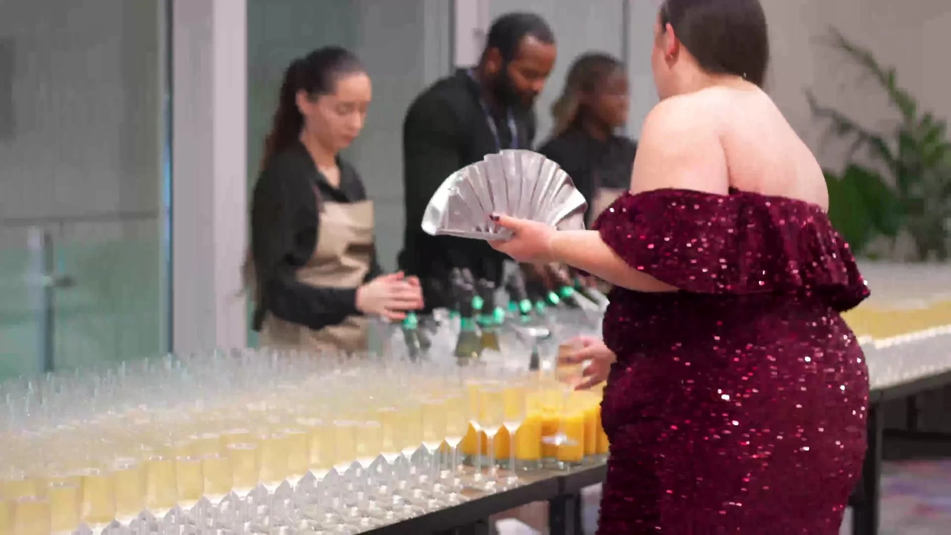 The champagne reception