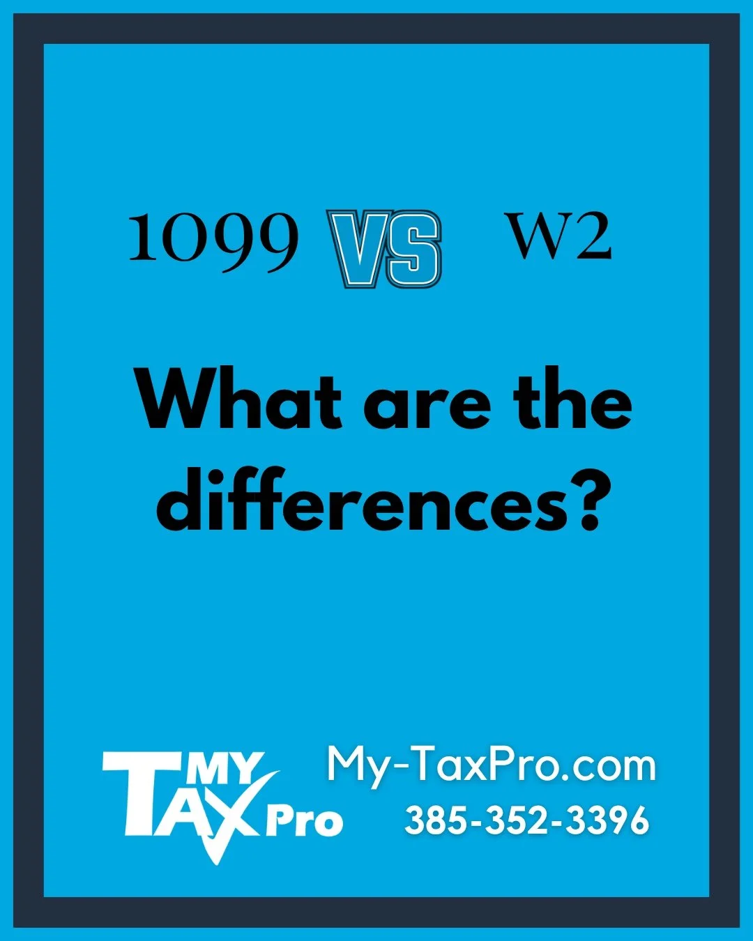 W-2 vs 1099&hellip; what&rsquo;s the difference? 👇
W-2 = Taxes are taken out for you ✔️

1099 = You&rsquo;re responsible for your own taxes ⚠️
That means:

 👉 W-2 = simpler filing
 👉 1099 = more deductions&hellip; but more responsibility

Not sure