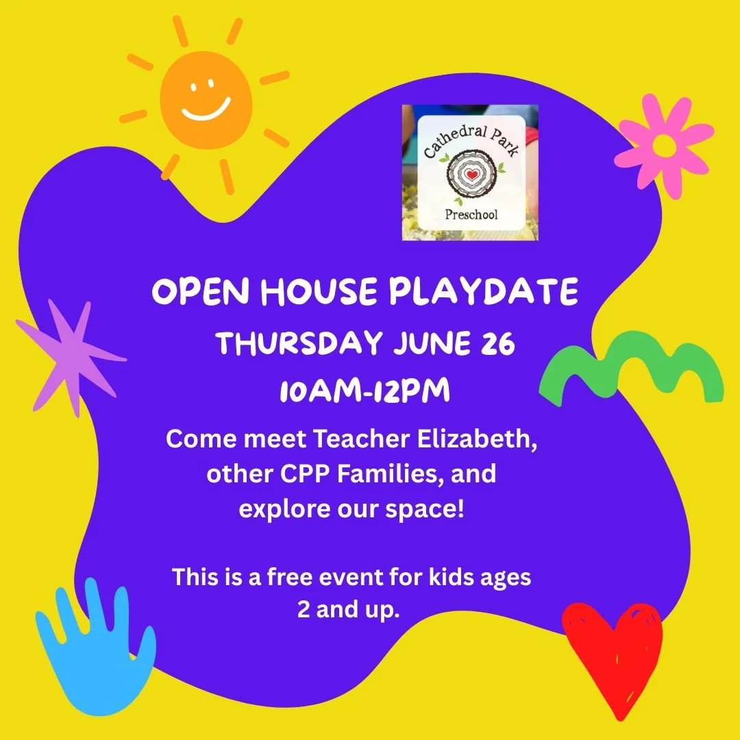 Come join us for an open house, taking place in the preschool on Thursday June 26 from 10am-12pm.
