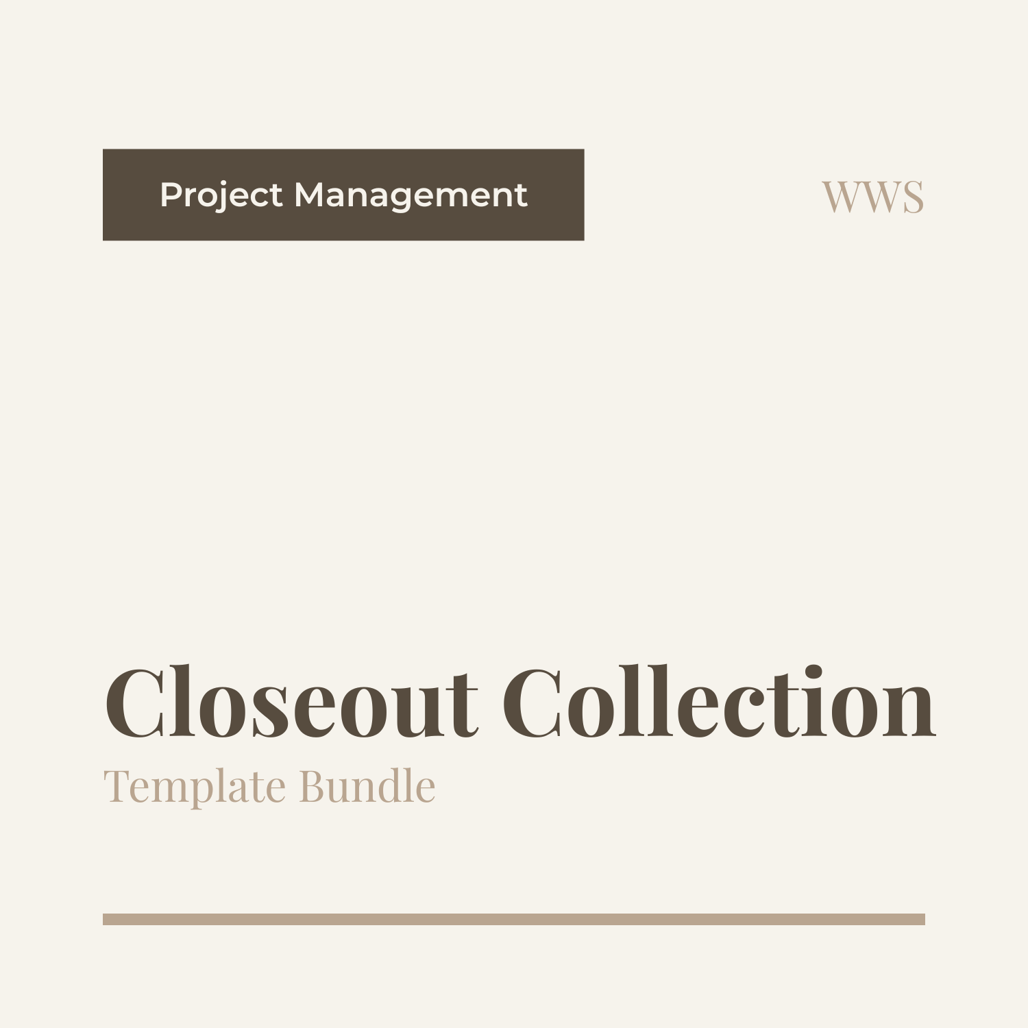 Closeout Collection — Project Delivery & Closing Bundle