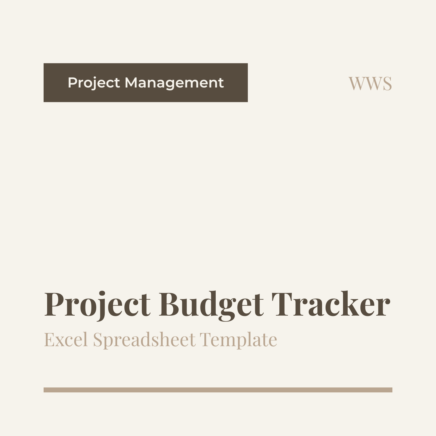 Project Budget Tracker — Excel Spreadsheet