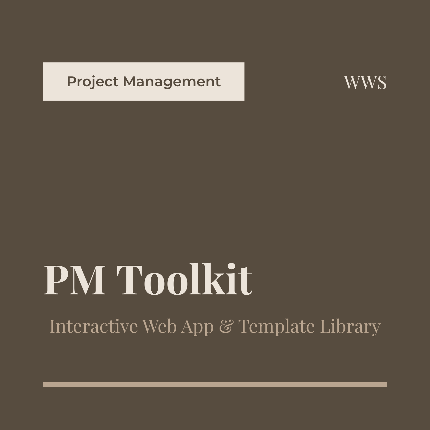 PM Project Toolkit — Interactive Web App + Complete Template Library