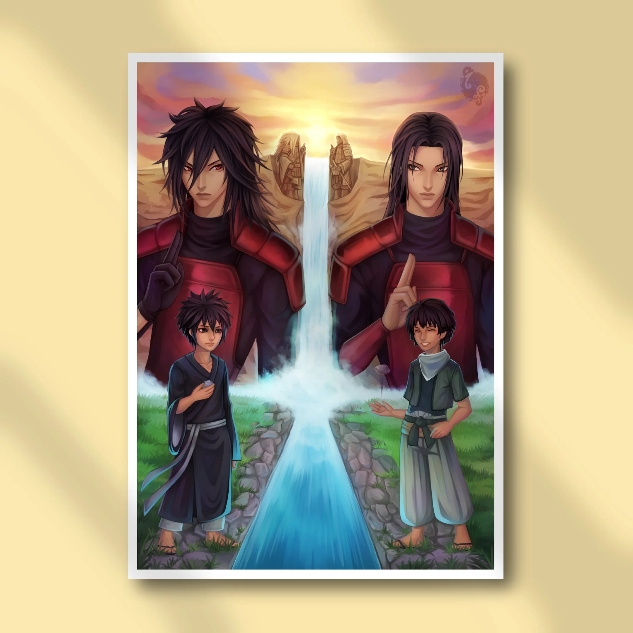 'Split Paths' Art Print