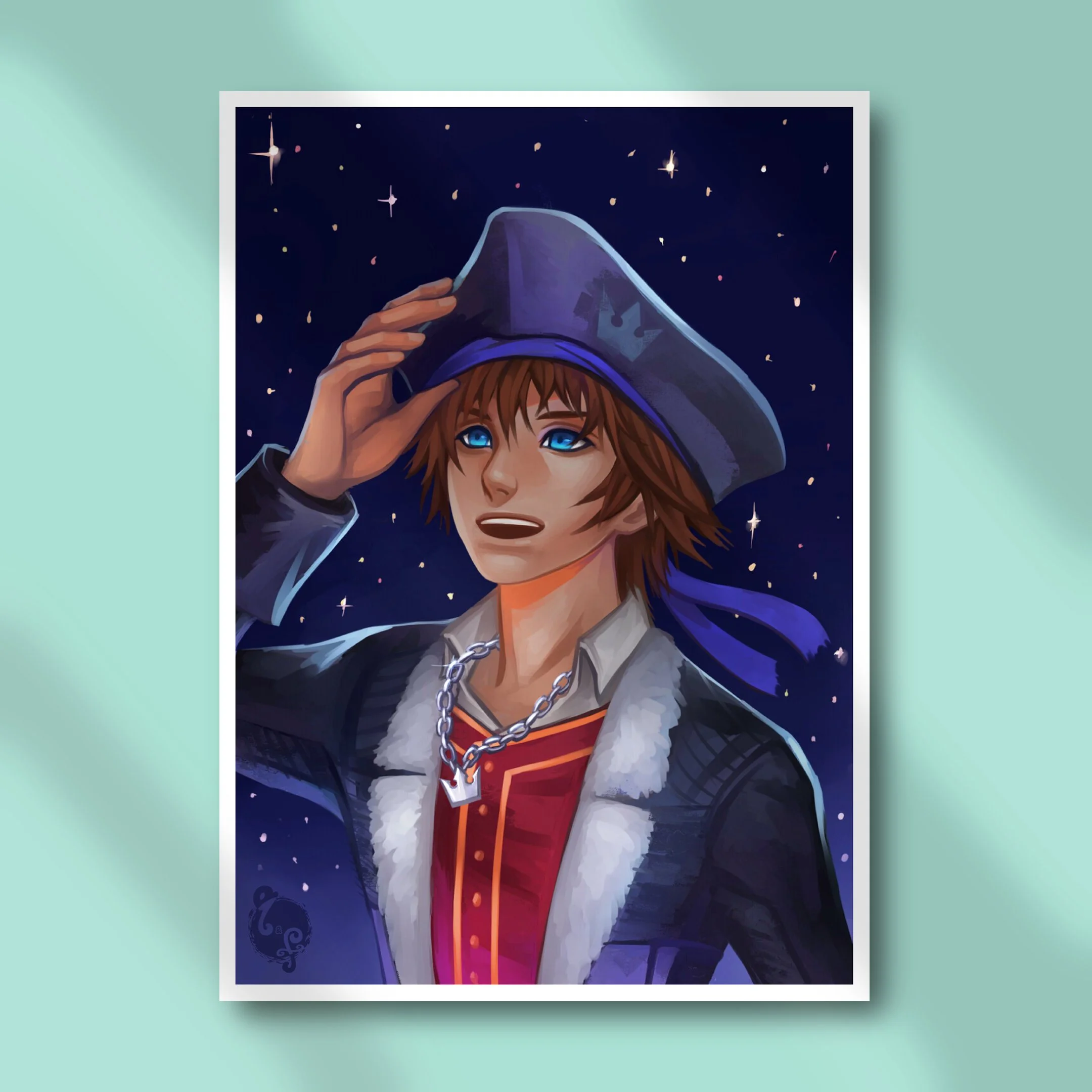 Pirate Sora Art Print