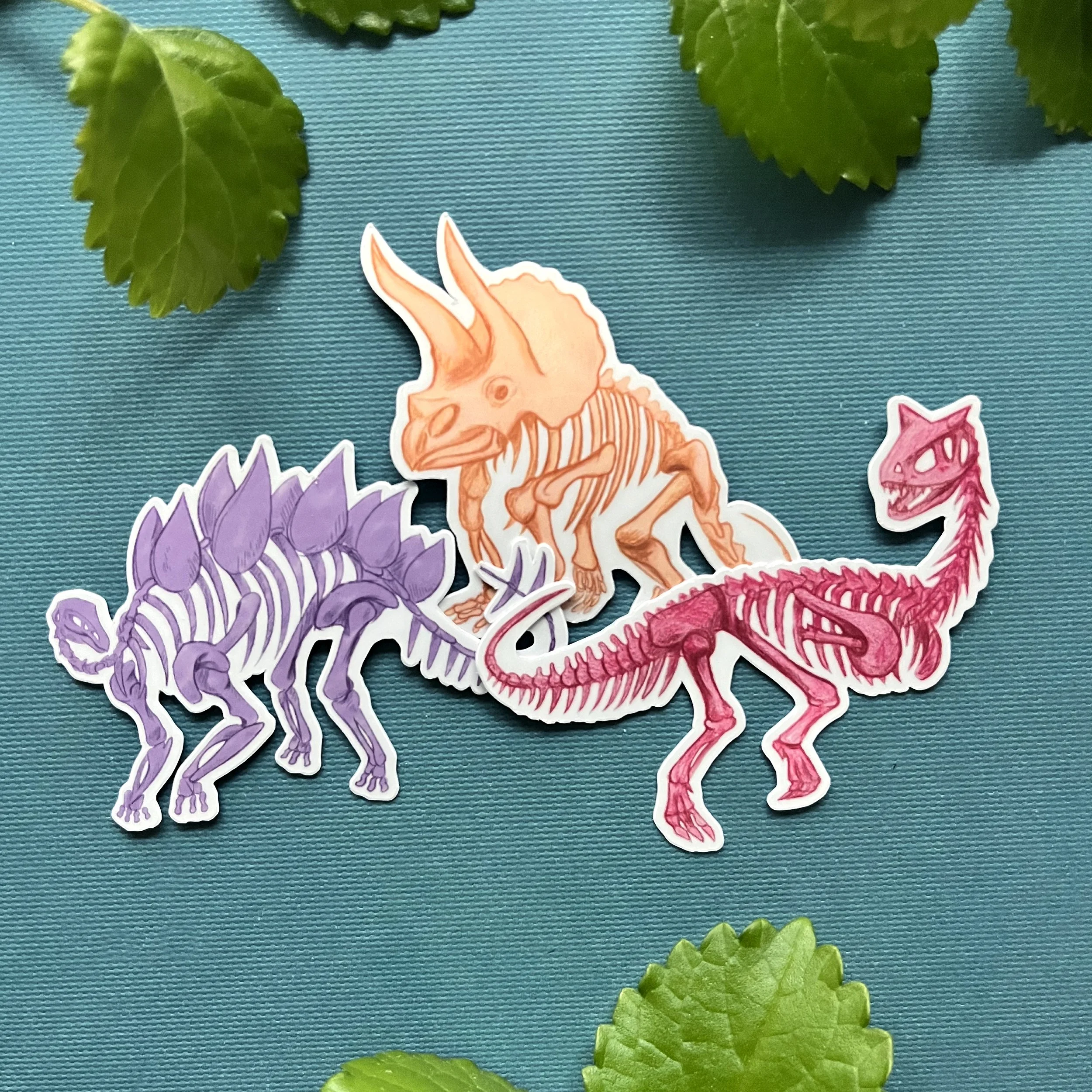Dino Fossils Sticker Pack