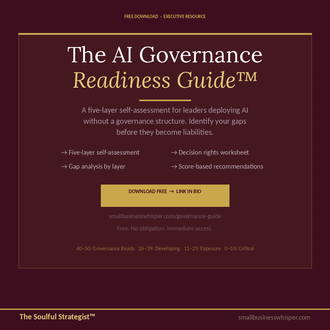 "What Is AI Governance — And Why Small Business Founders Must Care First"