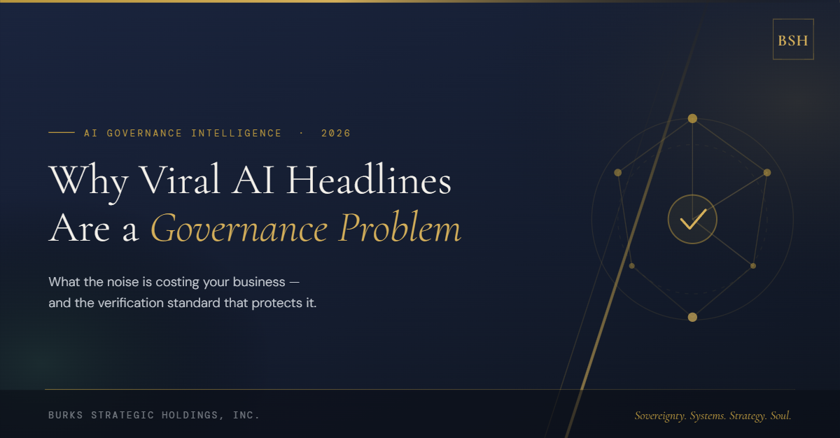 Why Viral AI Headlines Are a Governance Problem