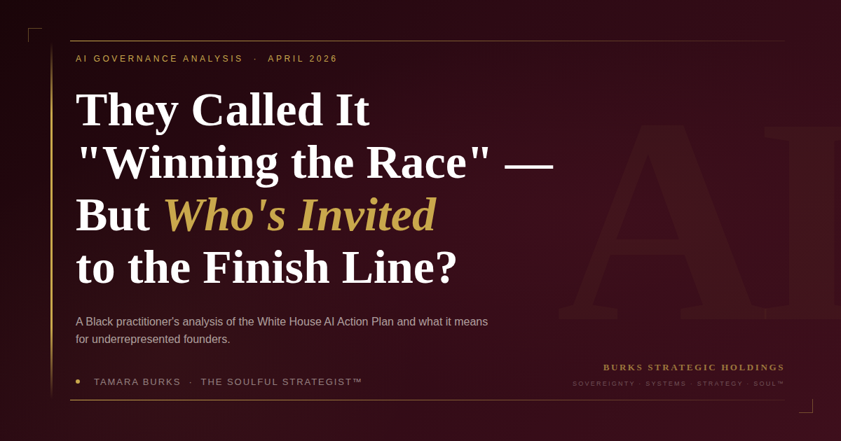 They Called It “Winning the Race” — But Who’s Invited to the Finish Line?