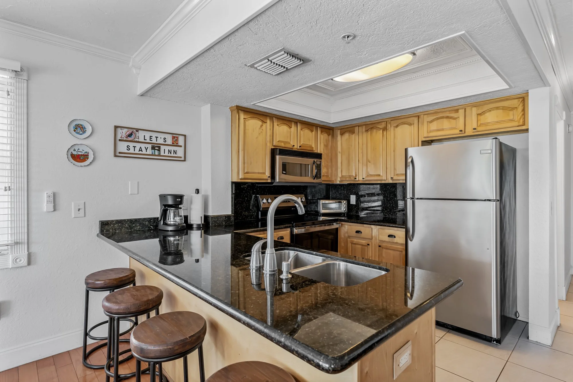 Fully equipped kitchens for all the Condo Del Mar home away from home vacation rentals