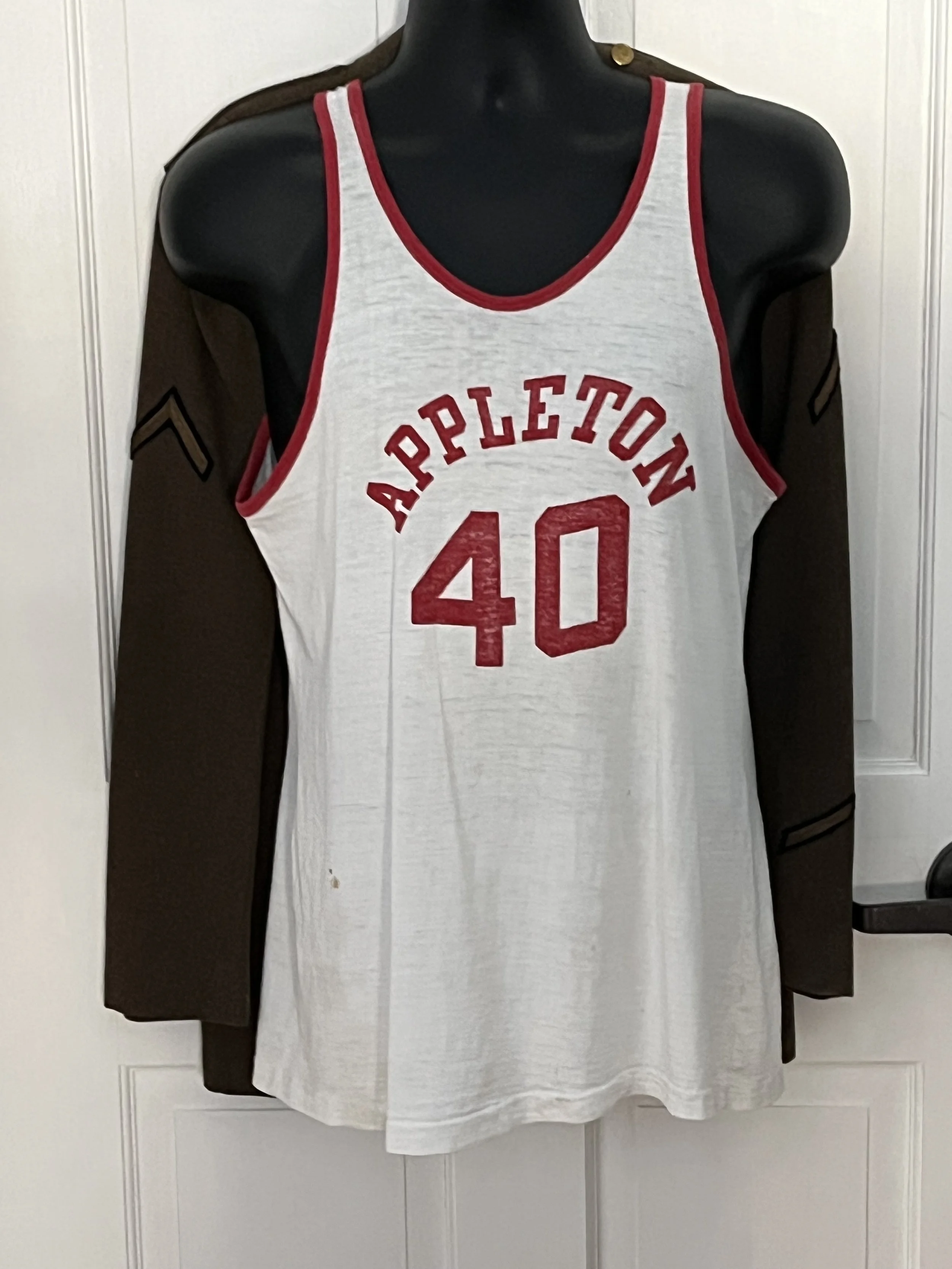 Appleton High School Varsity Basketball Shirt from the mid-1960s.
