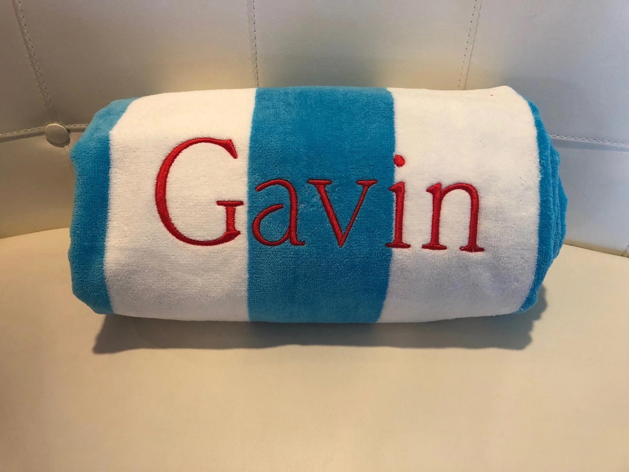 Embroidered Beach Towel